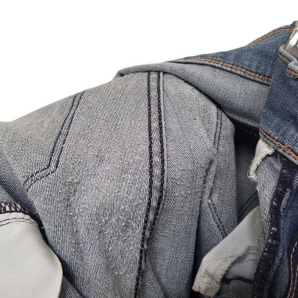 Womens Express Blue Jeans Denim Legging Midrise 2R Skinny - Picture 6 of 11